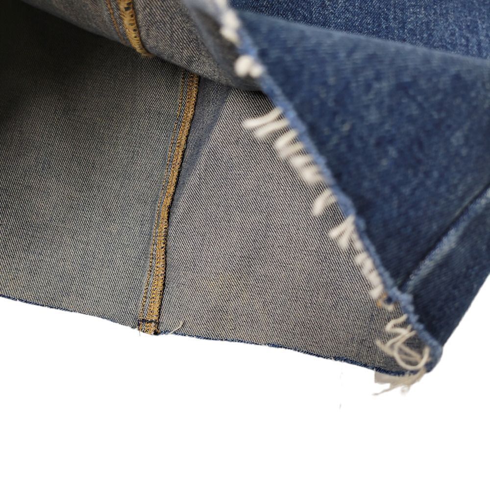 J.Crew Factory Denim Raw Hem Mini Skirt 0 - Picture 6 of 7